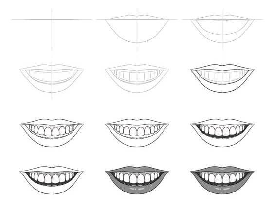 How to draw Tooth idea (5)