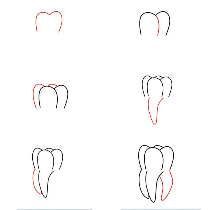 How to draw Tooth idea (8)