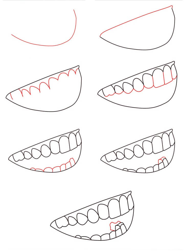 How to draw Tooth idea (9)