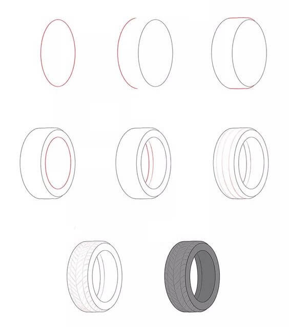 How to draw Wheel idea (6)