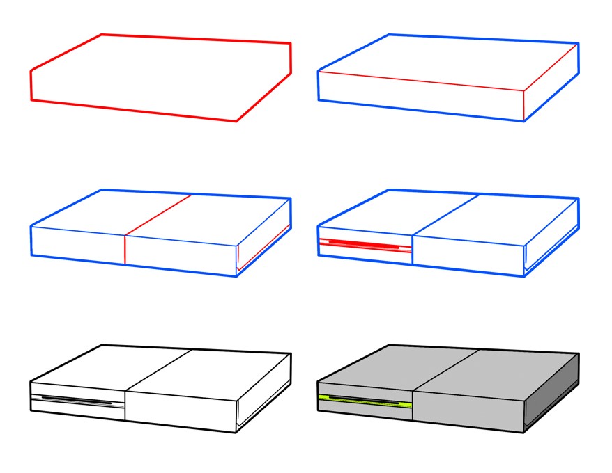 How to draw Xbox idea (9)