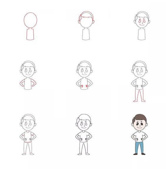 How to draw Boy idea (1)