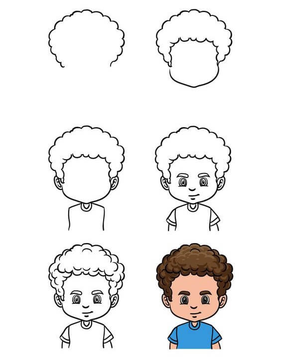 How to draw Boy idea (10)