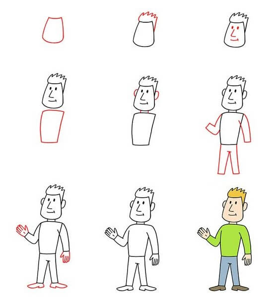 How to draw Boy idea (11)