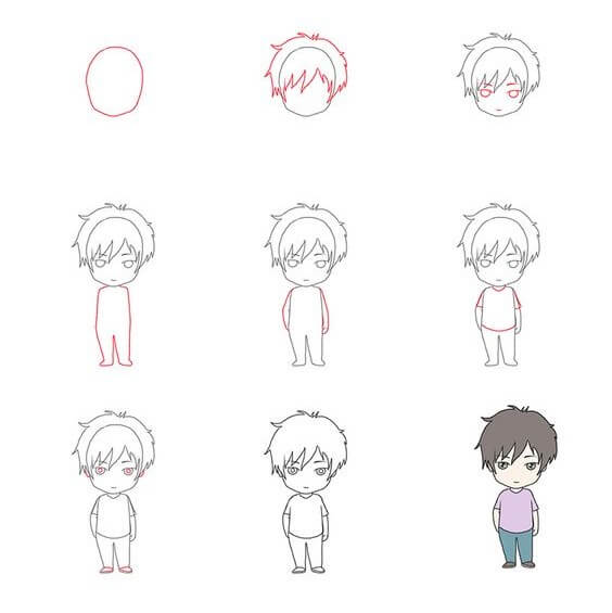 How to draw Boy idea (13)