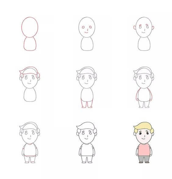 How to draw Boy idea (17)