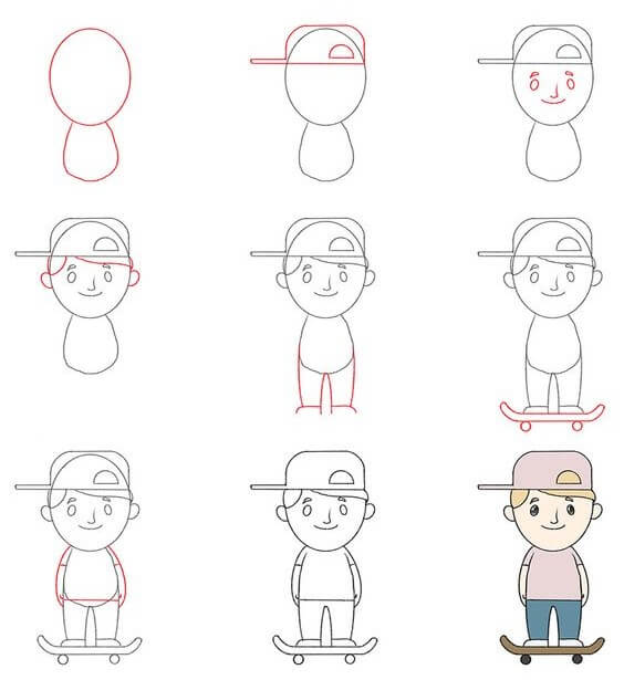 How to draw Boy idea (20)