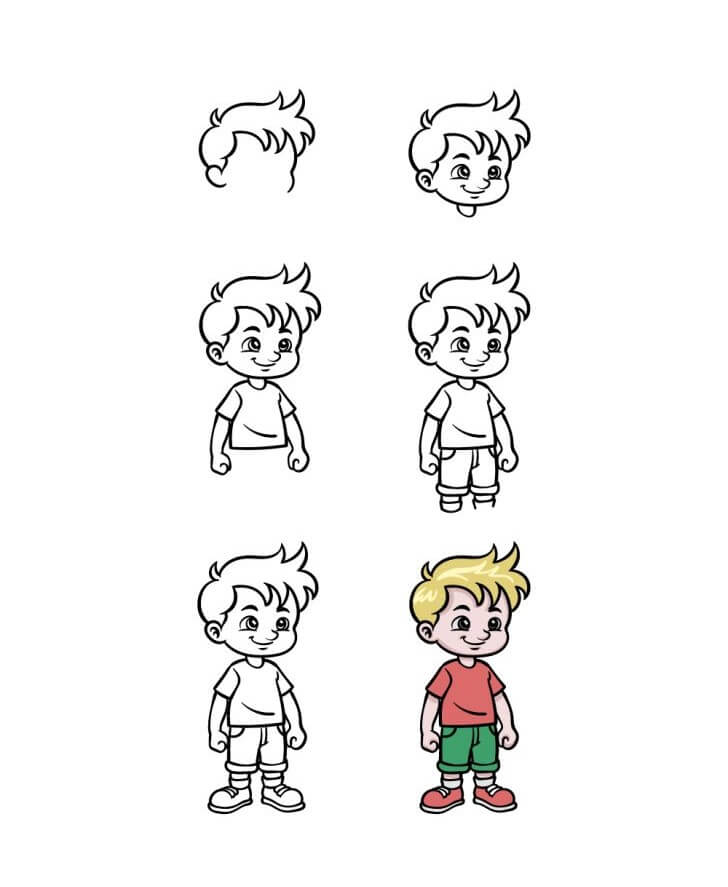 How to draw Boy idea (26)