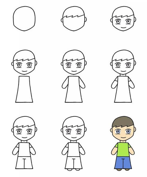 How to draw Boy idea (27)