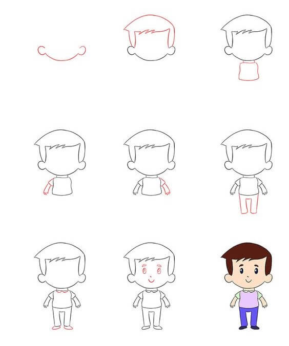 How to draw Boy idea (28)