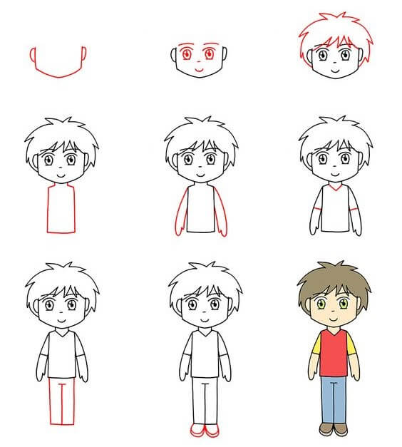 How to draw Boy idea (30)