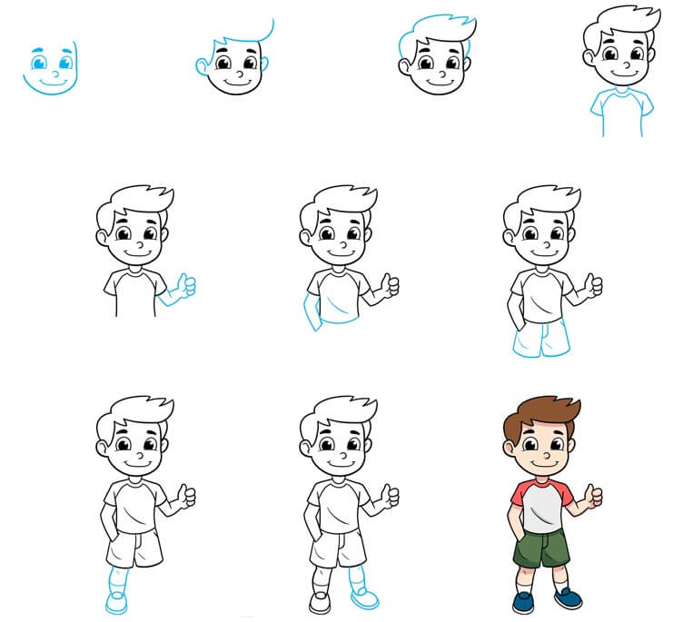 How to draw Boy idea (34)