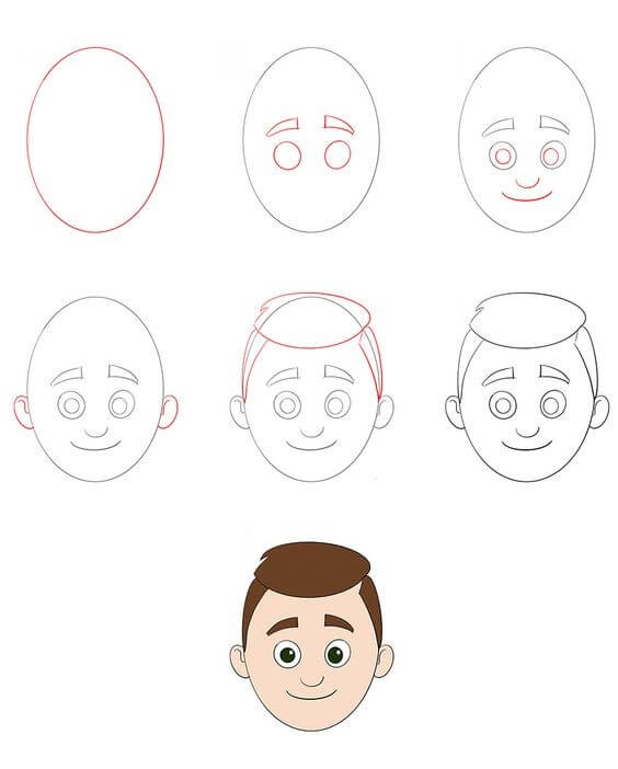 How to draw Boy idea (8)