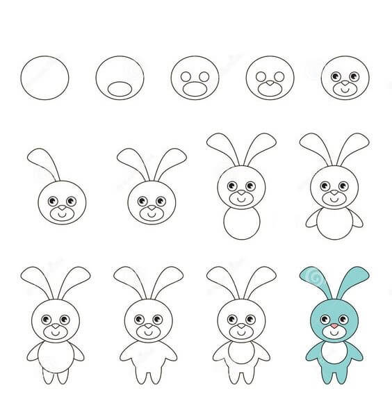 Bunny idea (25) Drawing Ideas