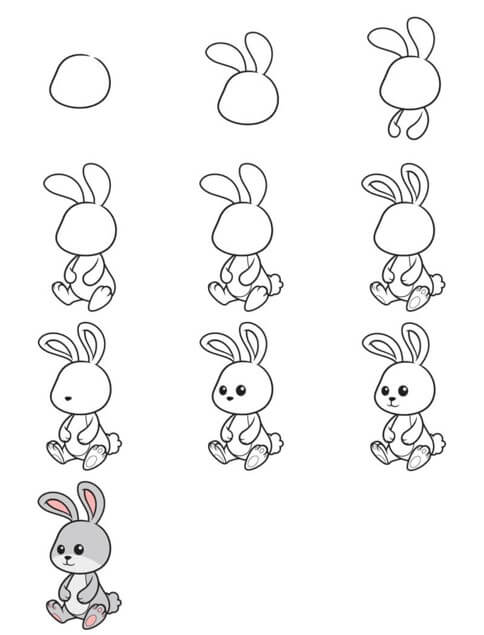 How to draw Bunny idea (34)