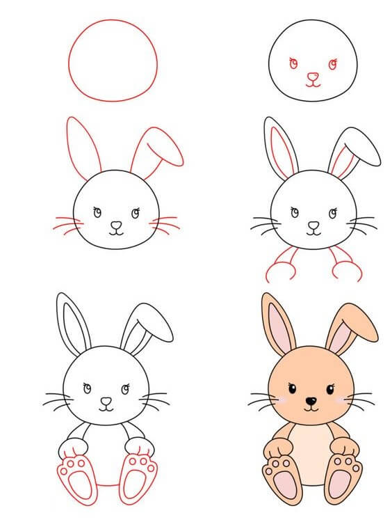 How to draw Bunny idea (8)