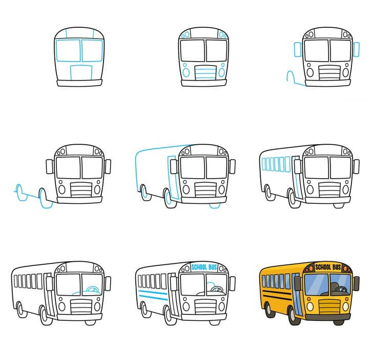 Bus Drawing Ideas