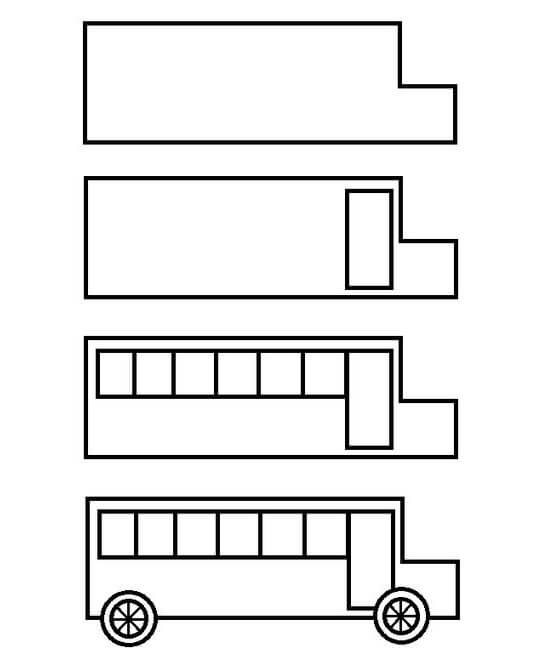 How to draw Bus idea (3)