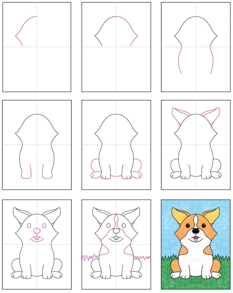 How to draw Corgi idea (10)