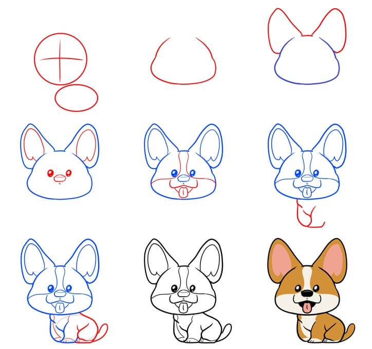 How to draw Corgi idea (20)