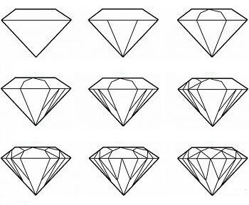 How to draw Diamond idea (1)