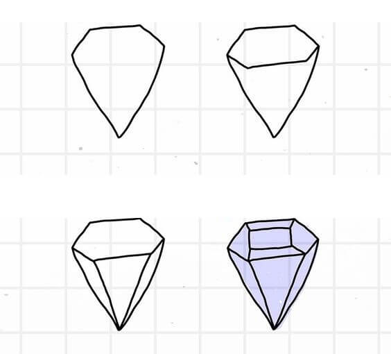 How to draw Diamond idea (13)