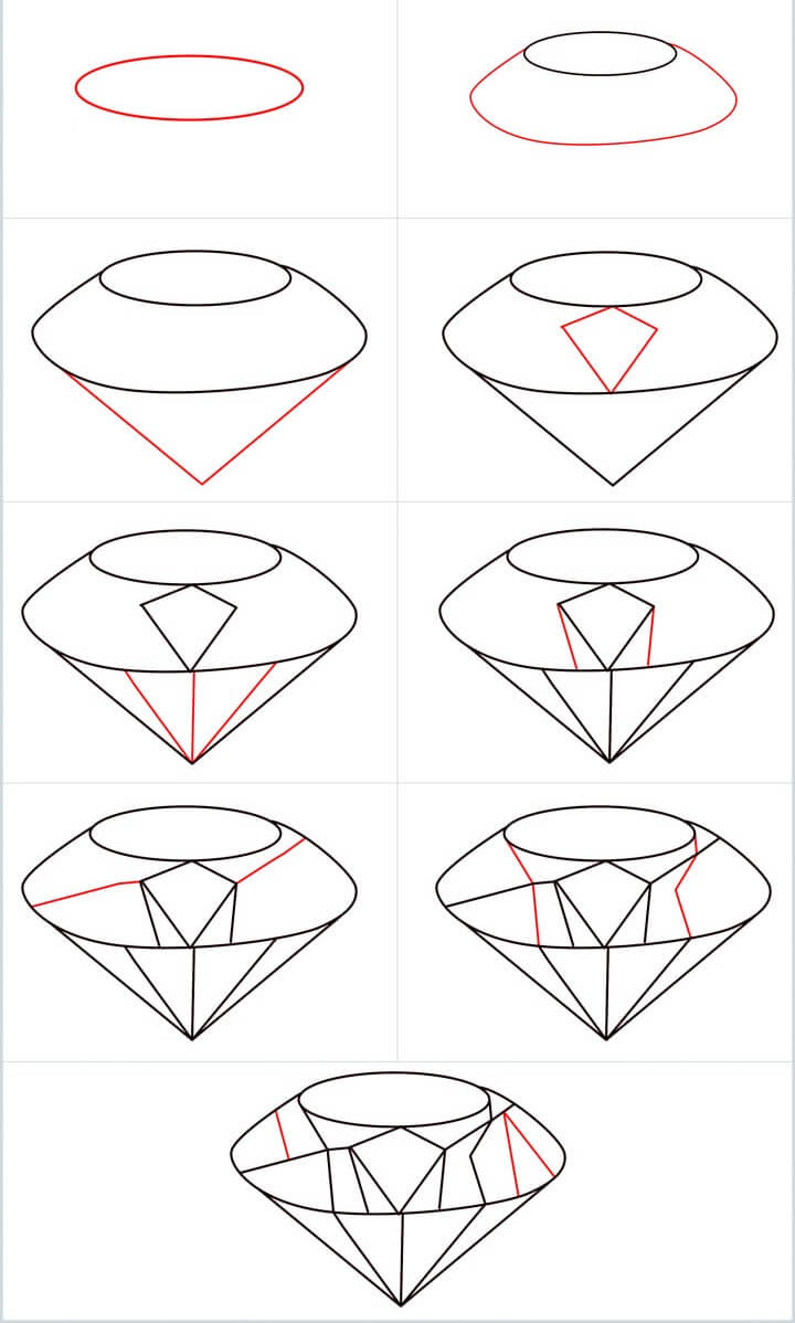 How to draw Diamond idea (14)