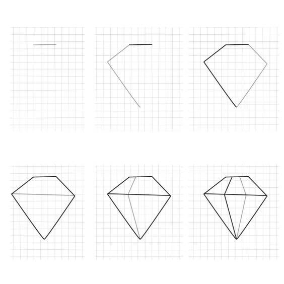 How to draw Diamond idea (19)