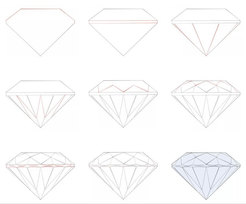 Diamond idea (20) Drawing Ideas