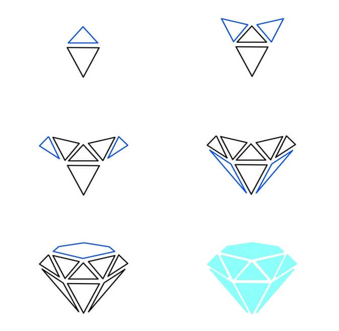 How to draw Diamond idea (29)