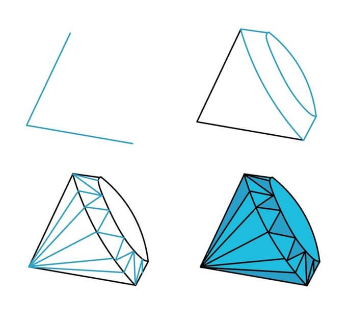 How to draw Diamond idea (31)