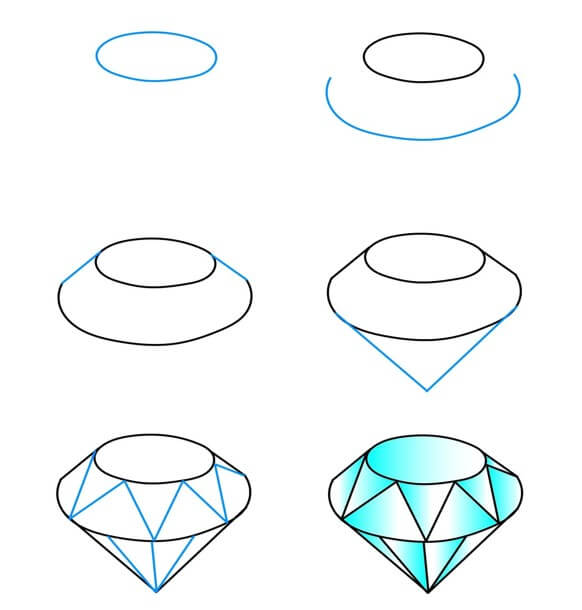 How to draw Diamond idea (33)