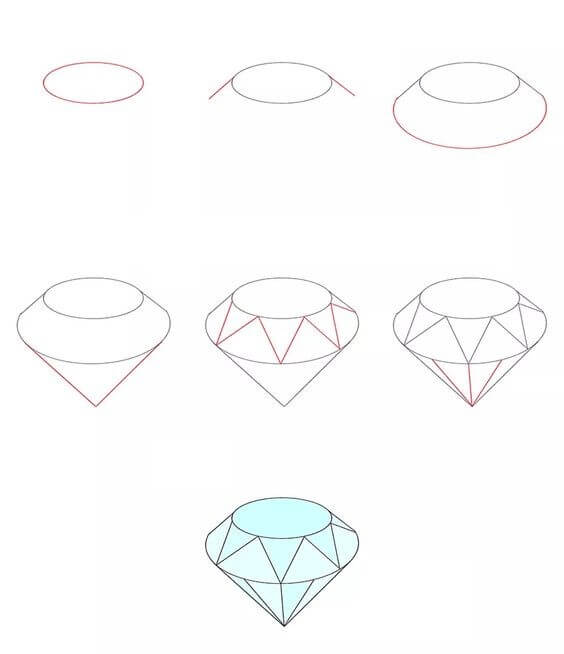 How to draw Diamond idea (6)