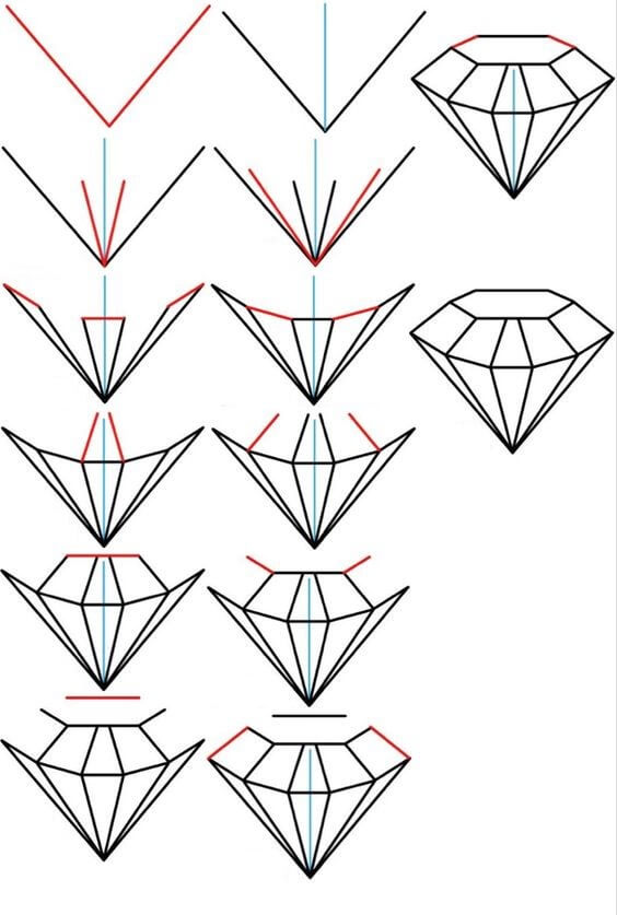 Diamond idea (7) Drawing Ideas