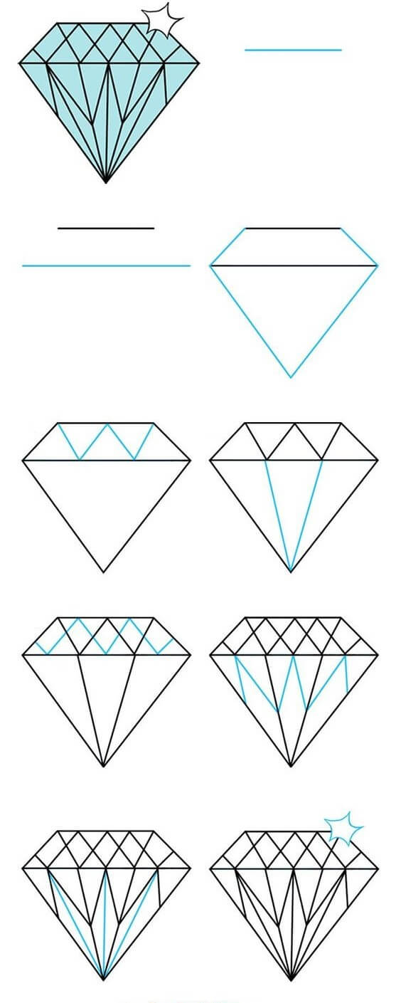 Diamond idea (9) Drawing Ideas