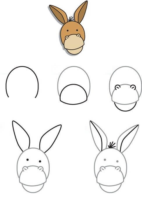 How to draw Donkey idea (10)