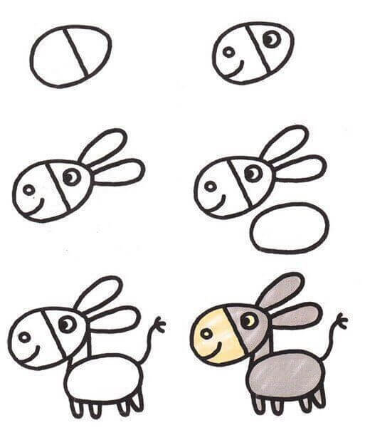 How to draw Donkey idea (11)