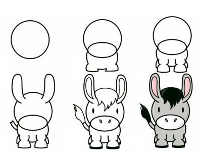 How to draw Donkey idea (12)