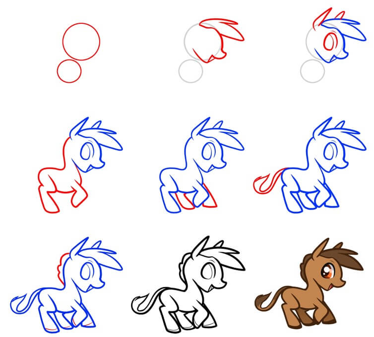 How to draw Donkey idea (16)