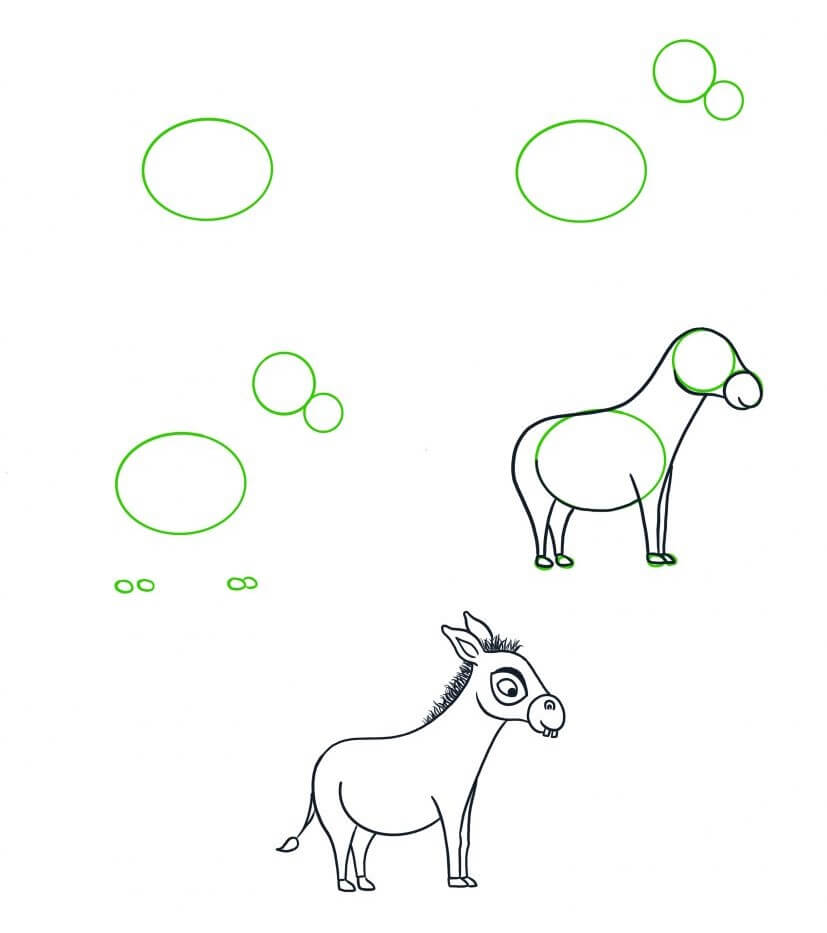 How to draw Donkey idea (27)