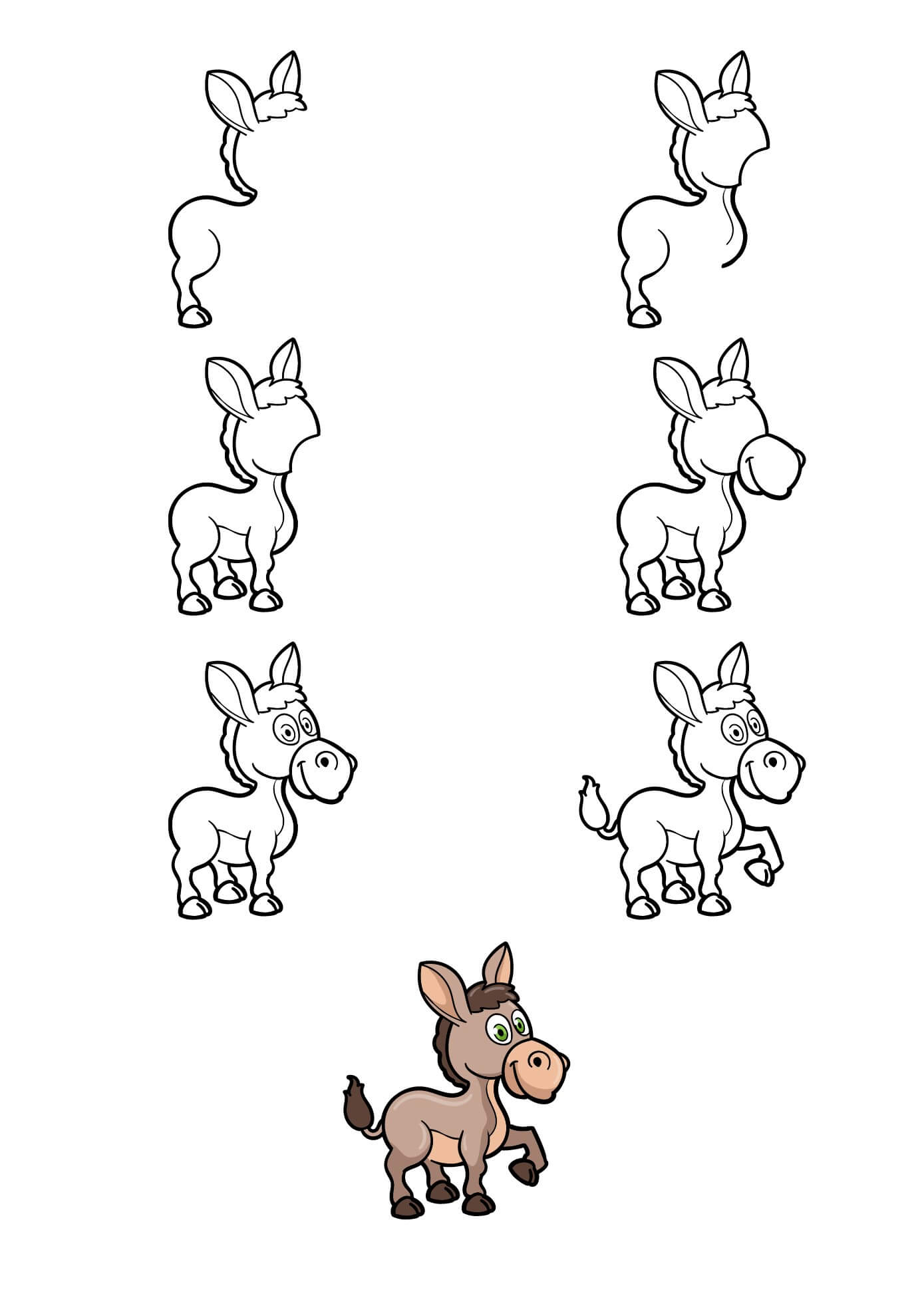 How to draw Donkey idea (28)