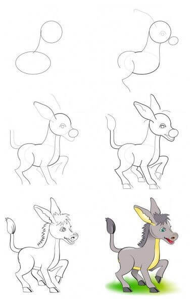 How to draw Donkey idea (3)