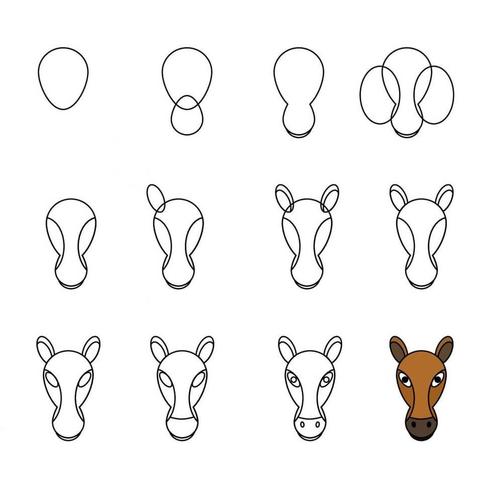 How to draw Donkey idea (32)