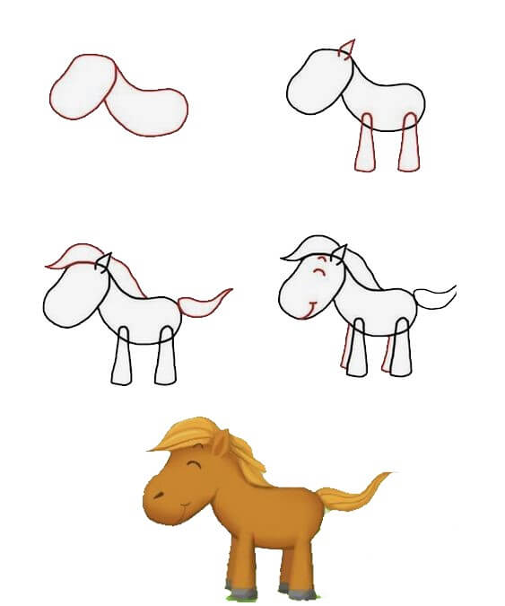 How to draw Donkey idea (4)