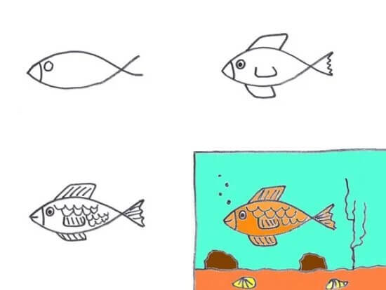 How to draw Goldfish idea (9)