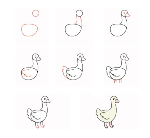 How to draw Goose idea (12)