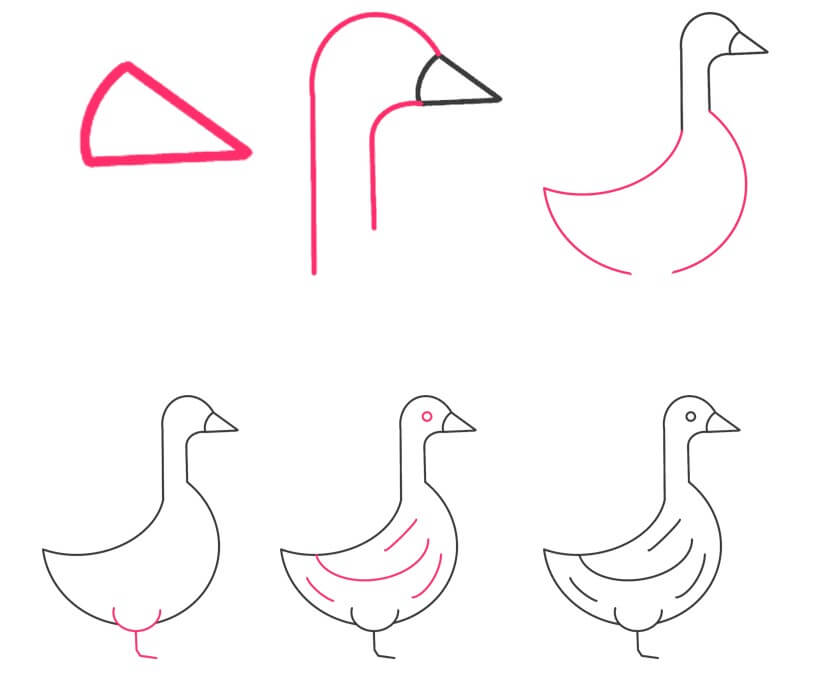 How to draw Goose idea (13)