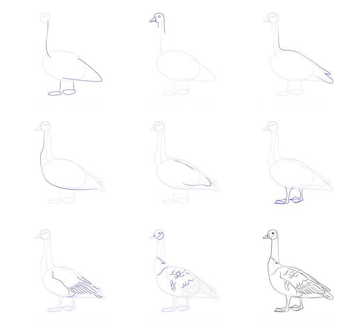 Goose idea (20) Drawing Ideas