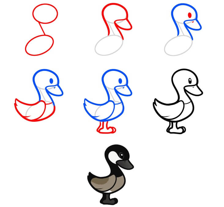 How to draw Goose idea (24)