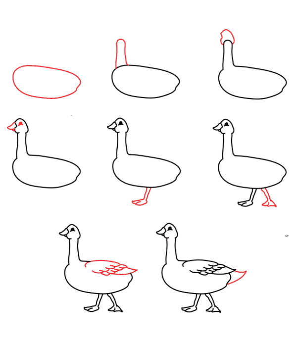 Goose idea (29) Drawing Ideas